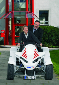 H.-A. Kaut & C. Kaut mit dem Kaut-Quad