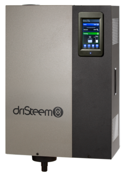 Elektroden-Dampfbefeuchter XTP-TS von DriSteem Elektroden-Dampfbefeuchter der Serie XTP-TS von DriSteem mit Vapor-logic®-Touchdisplay